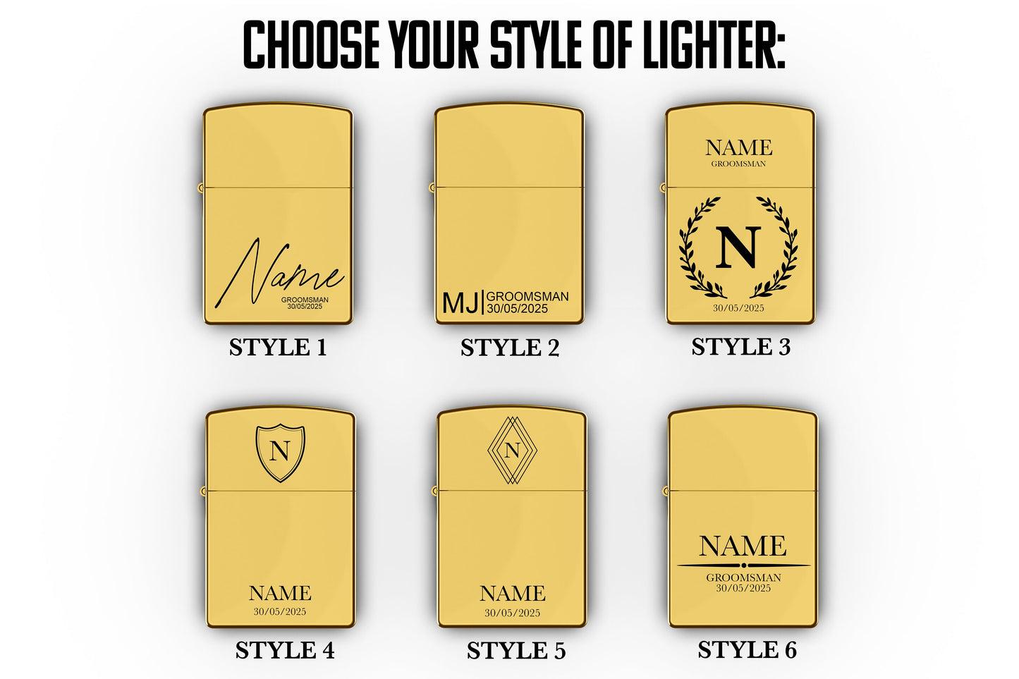 Sheild Crest Groomsmen Lighter