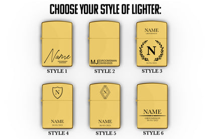 Initials Groomsmen Lighter