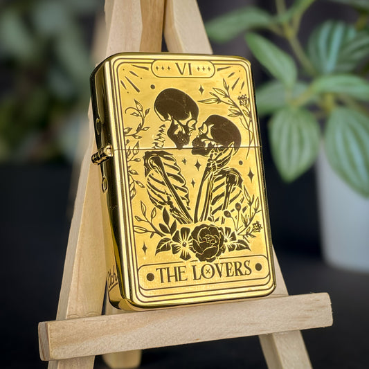 Skull Lovers Tarot Card Lighter