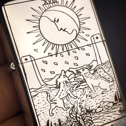 The Moon Tarot Card  Lighter