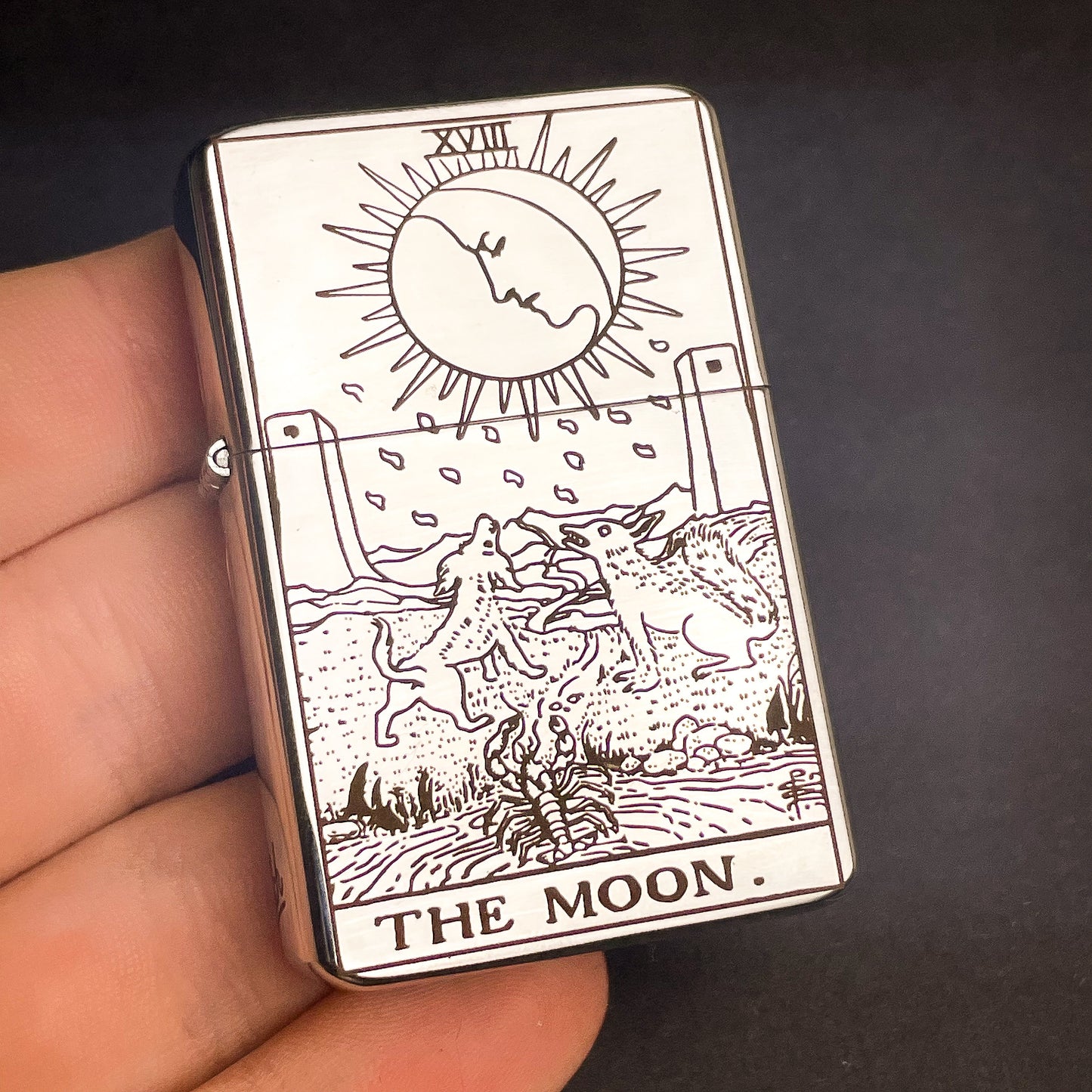 The Moon Tarot Card  Lighter