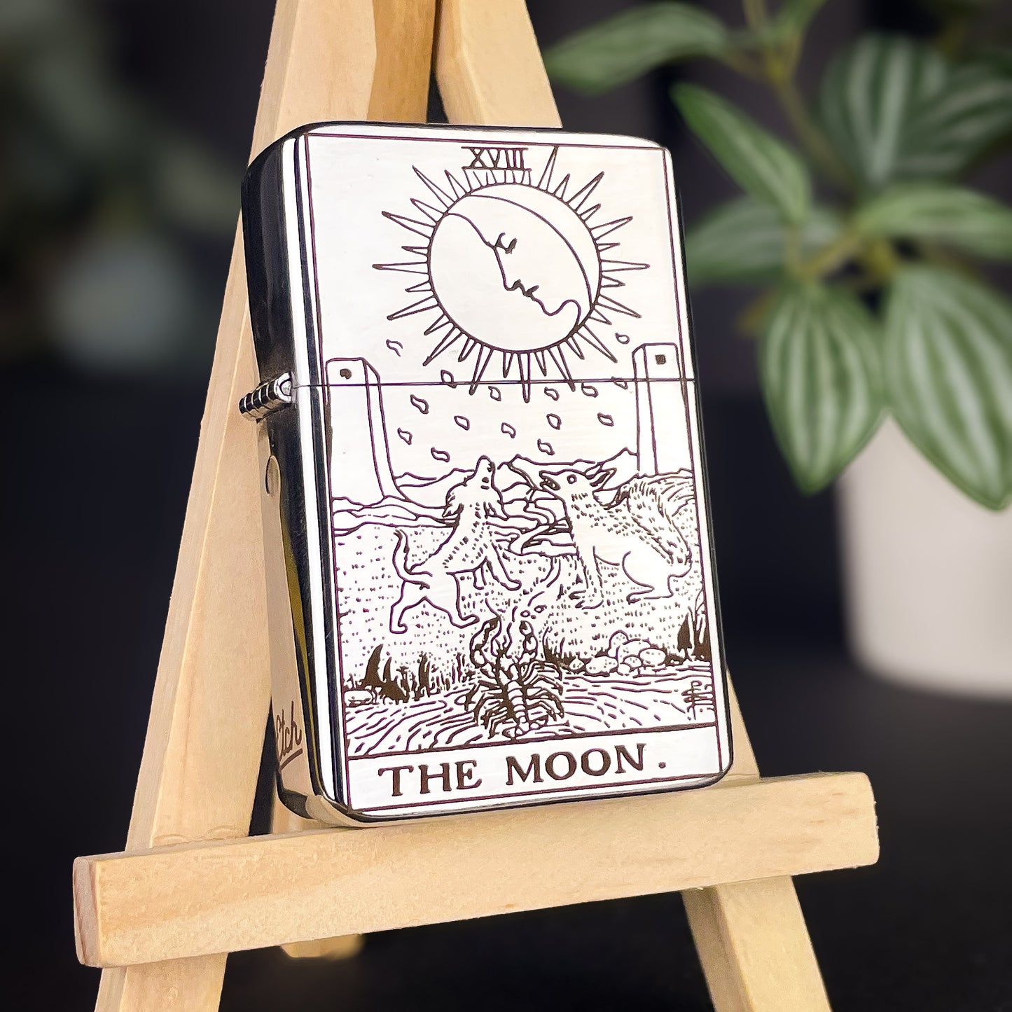 The Moon Tarot Card  Lighter