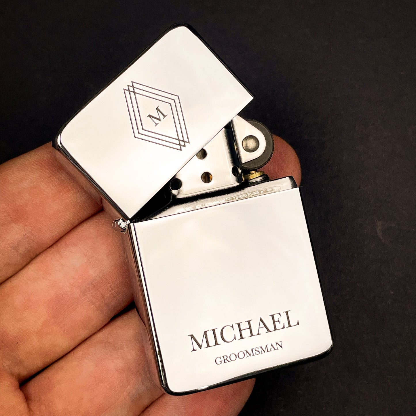 Diamond Crest Groomsmen Lighter