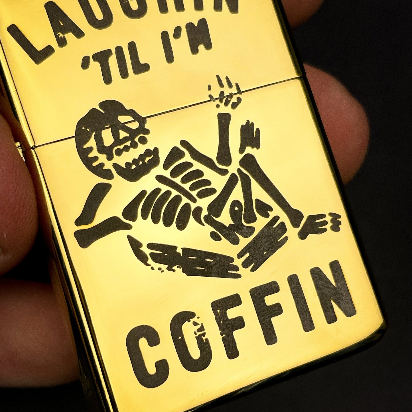 Laughing Till I'm Coffin Lighter