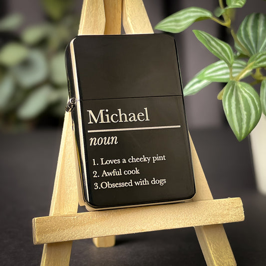 Personalised Name Definition Lighter