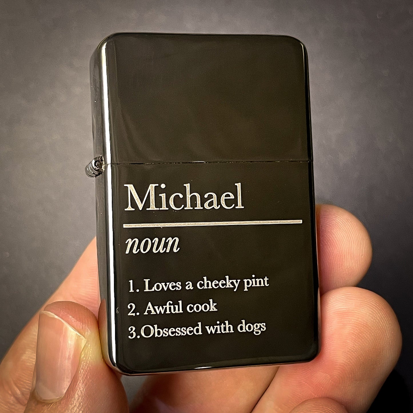 Personalised Name Definition Lighter