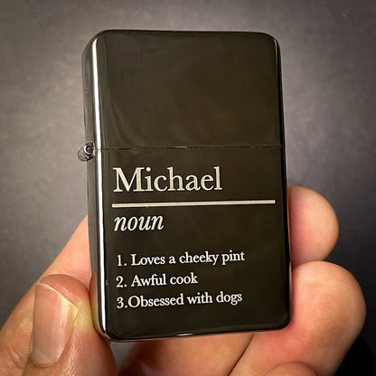 Personalised Name Definition Lighter